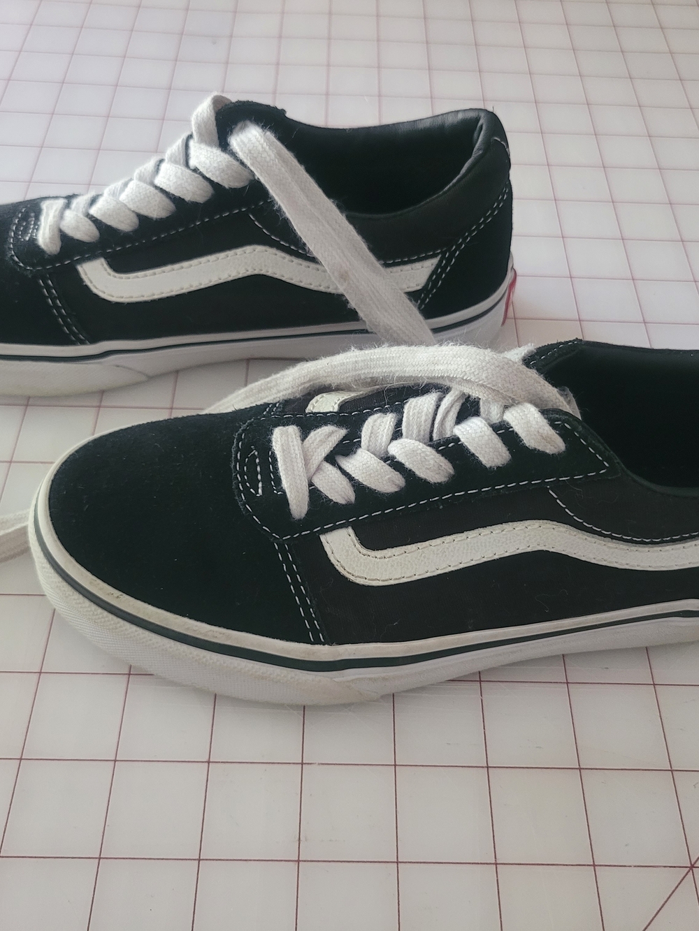 Vans Black and White Kids Sneakers